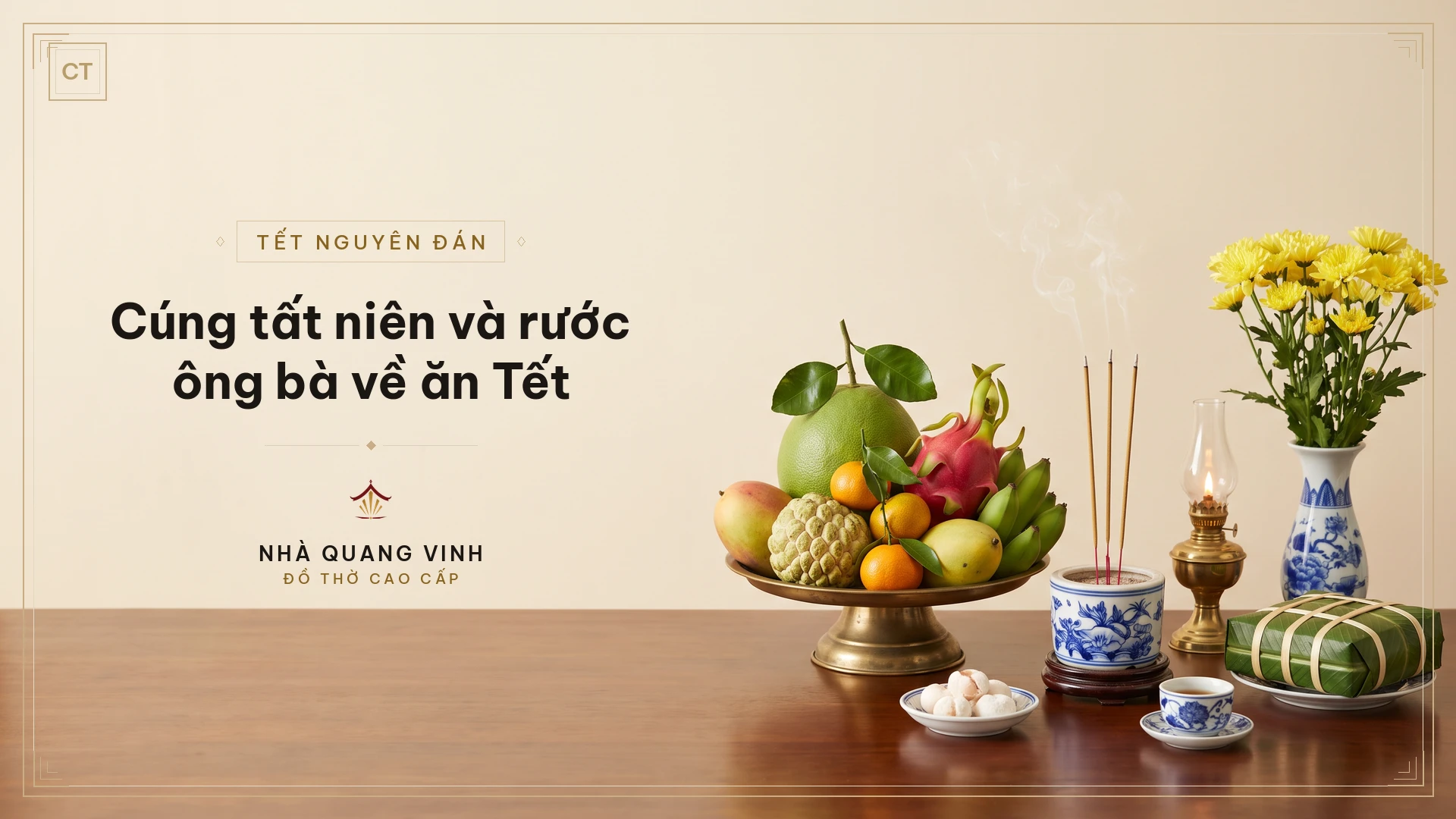 Cúng tất niên và rước ông bà về ăn Tết