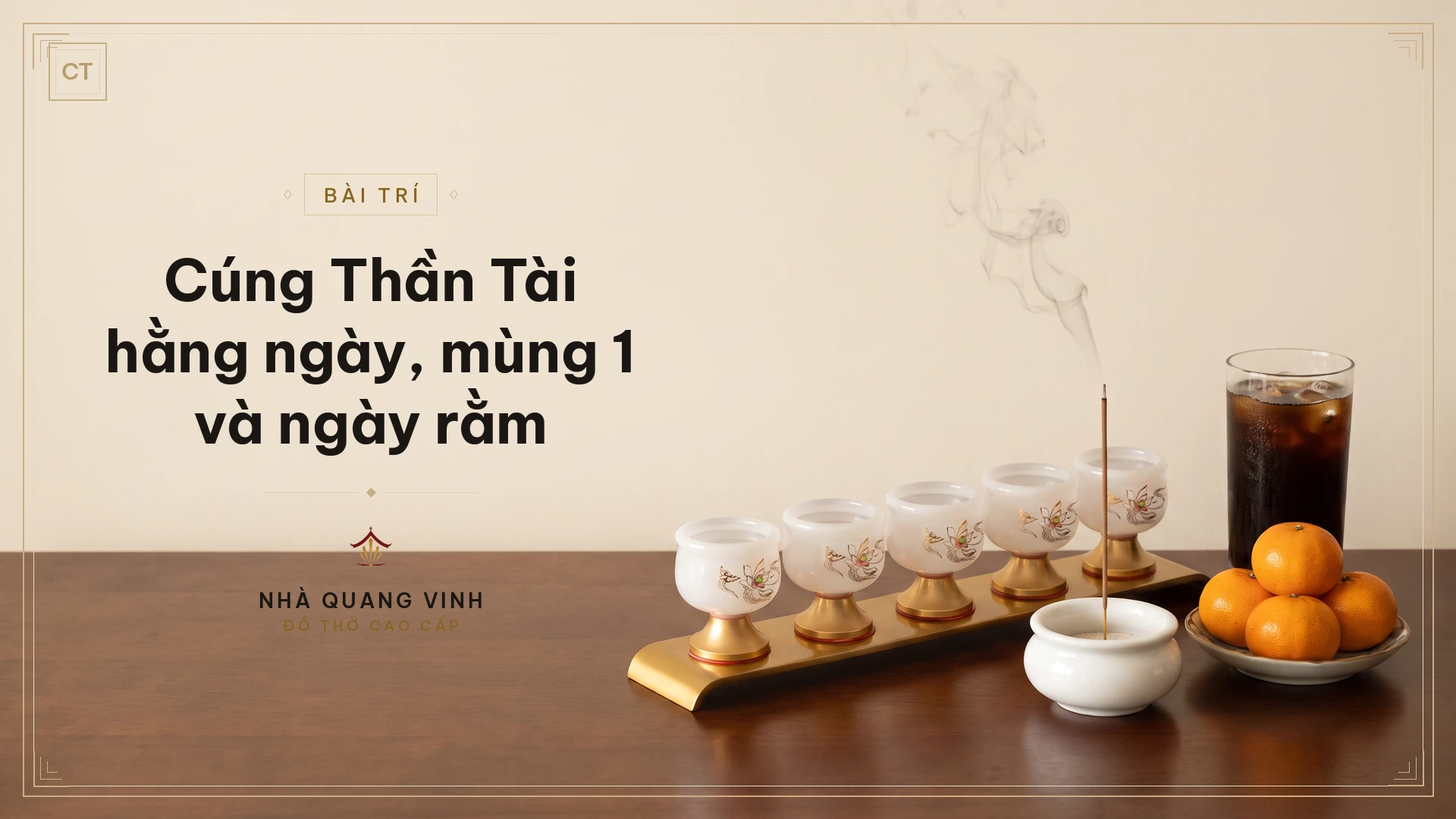 Cúng Thần Tài hằng ngày, mùng 1 và ngày rằm