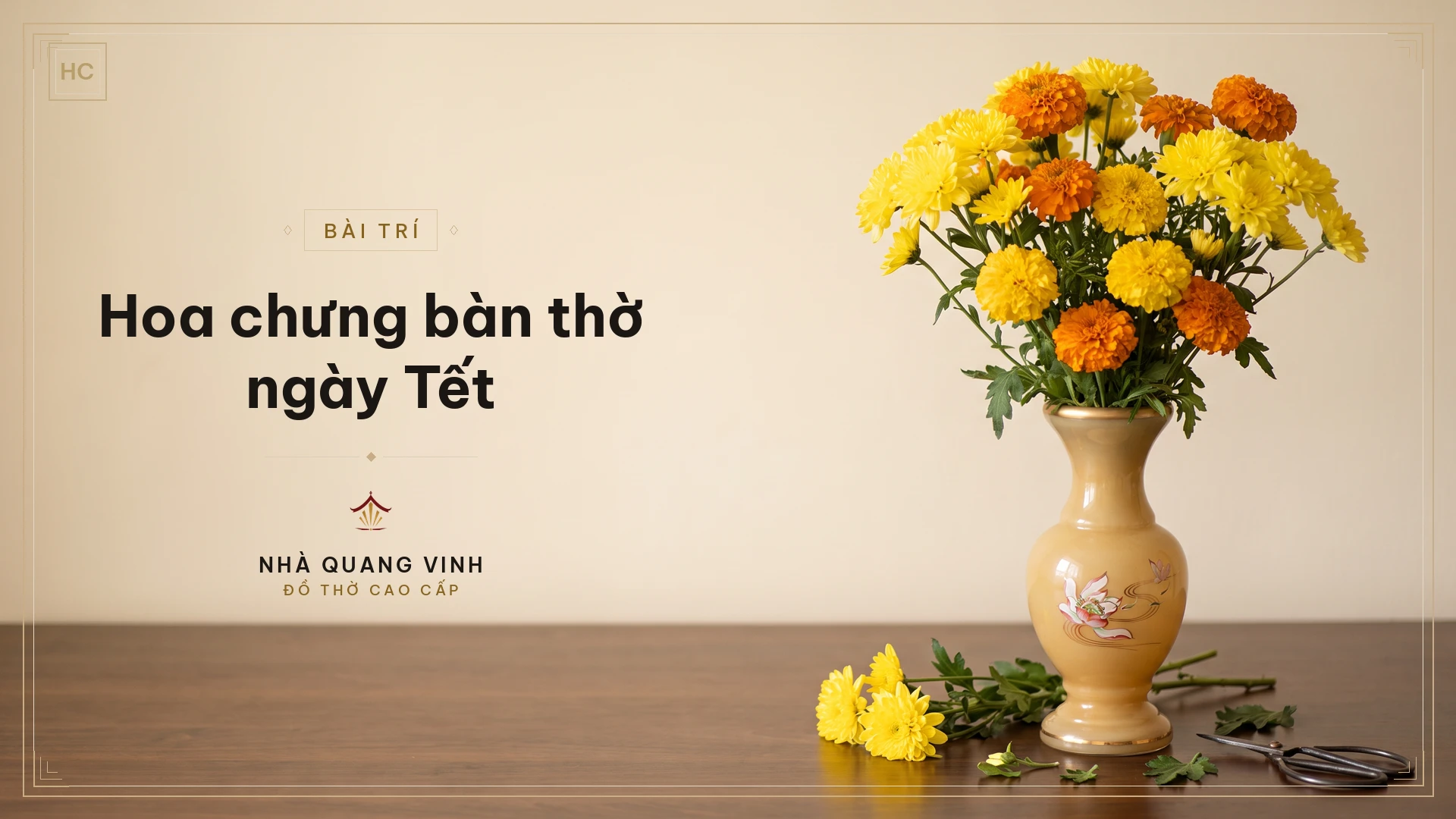 Hoa chưng bàn thờ ngày Tết