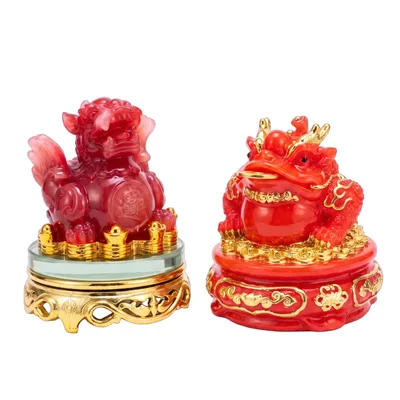 Cặp cóc + tỳ hưu chiêu tài gốm đỏ
