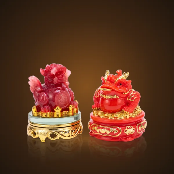 Cặp Tỳ Hưu Và Cóc Chiêu Tài Đỏ