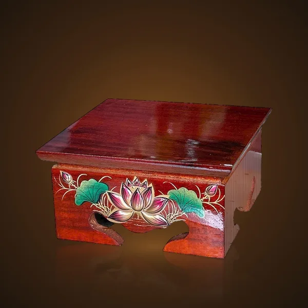 Ghế Đôn Vuông Sen Nổi