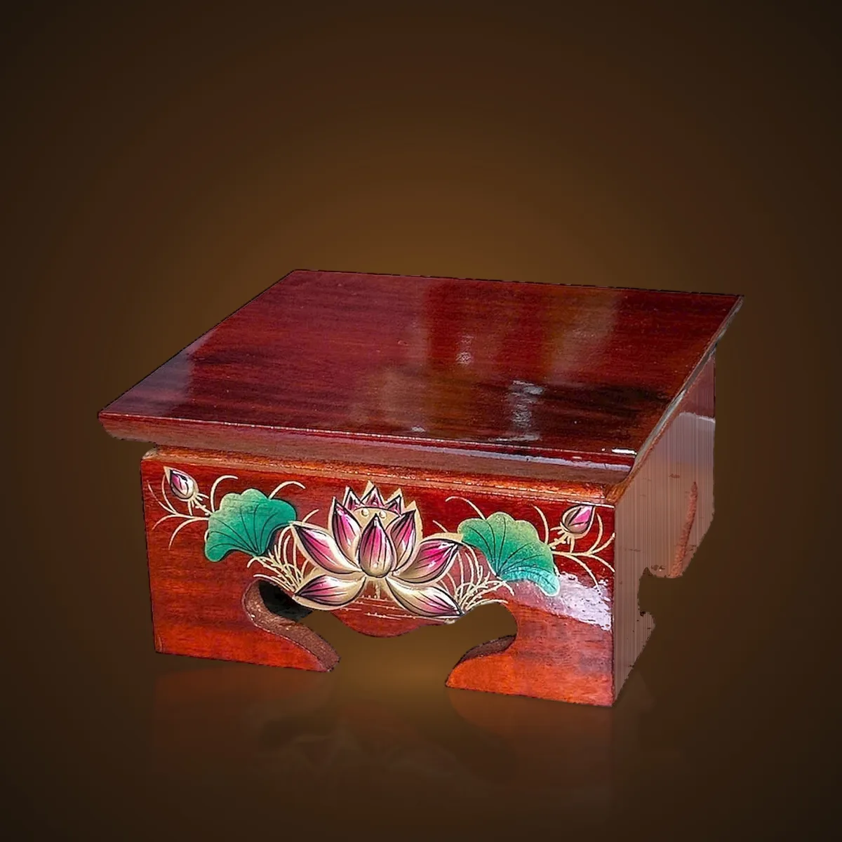 Ghế Đôn Vuông Sen Nổi