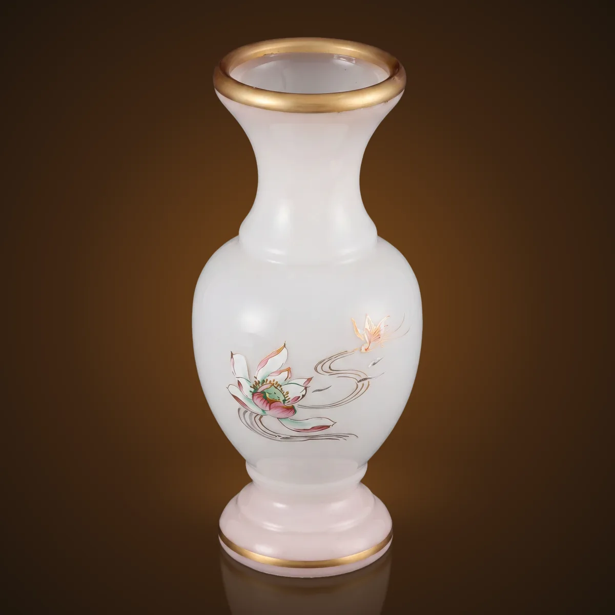 Bình bông men trắng sứ