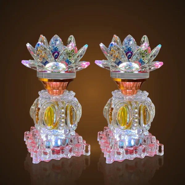 Đèn Sen Pha Lê Đế Vuông