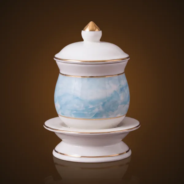 Hũ Gạo Muối Nước Sứ Vân Đá