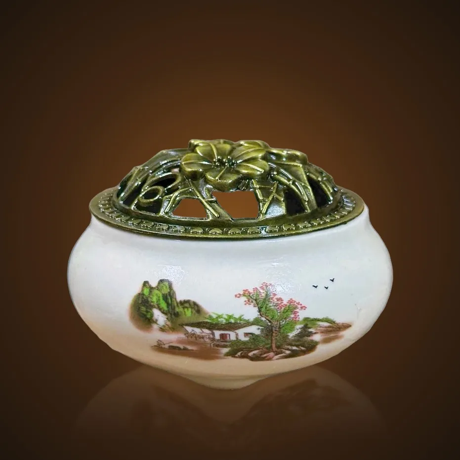 Lư xông trầm 6908 cảnh sơn thủy