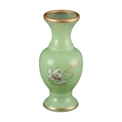Lọ hoa men lục xanh