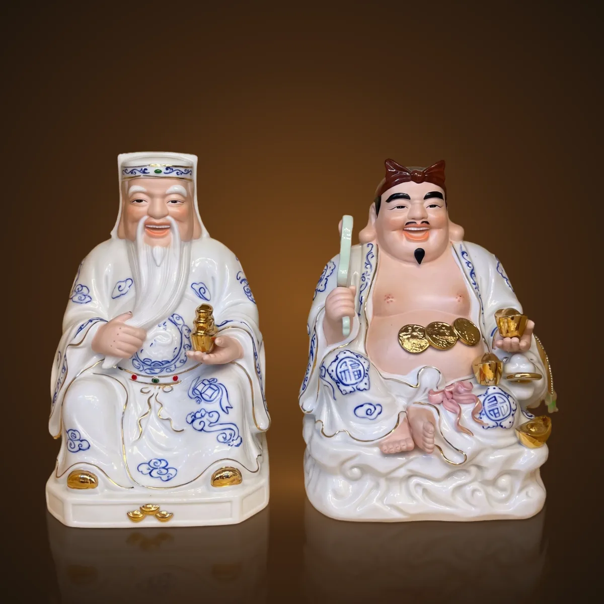 Tài Địa Cọp Sứ Viền Xanh Cao Cấp