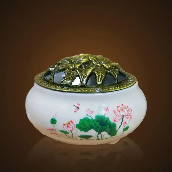 Lư xông trầm 6908 Sen
