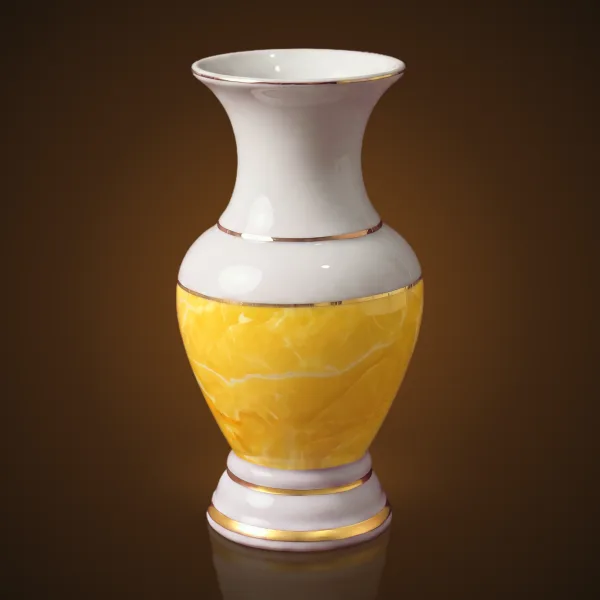 Bình bông sứ vân đá