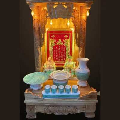 Bộ Thờ Thần Tài – Ông Địa Ngọc Bích Phúc Lộc