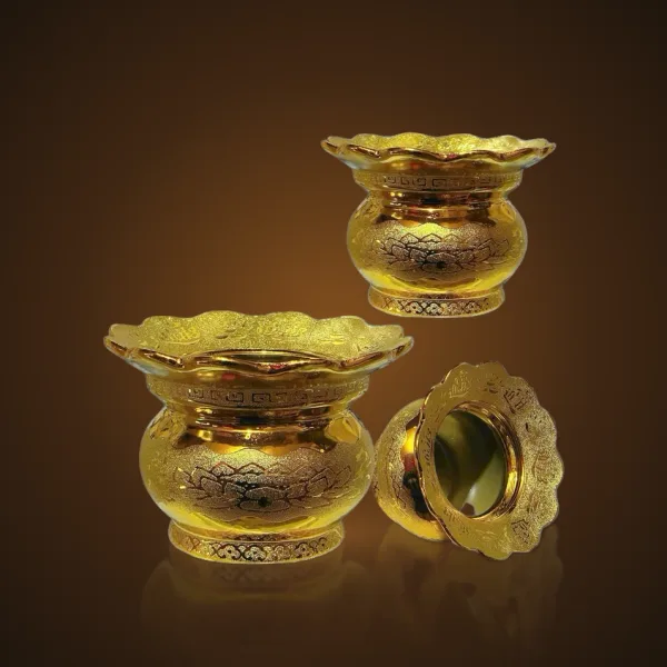 Lư hương Hứng Tàn Kim Sa (A) – nhiều cỡ 3"5–7"