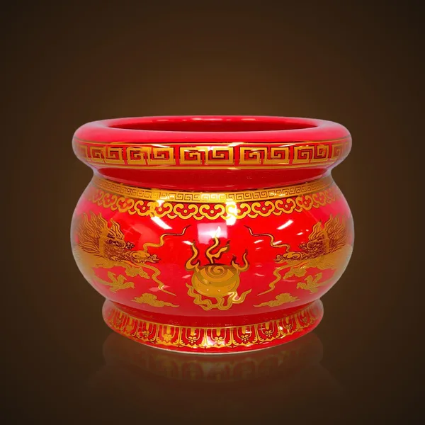 Lư Men Đá Rồng Màu Đỏ