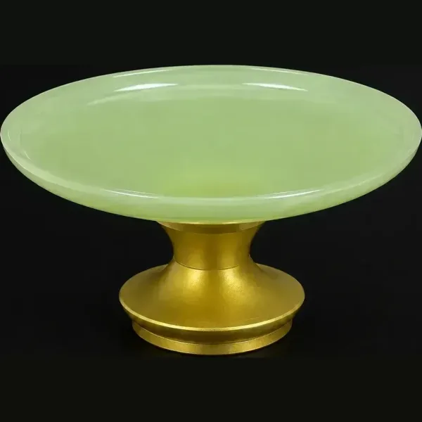 Mâm bồng lưu ly xanh ngọc 7"