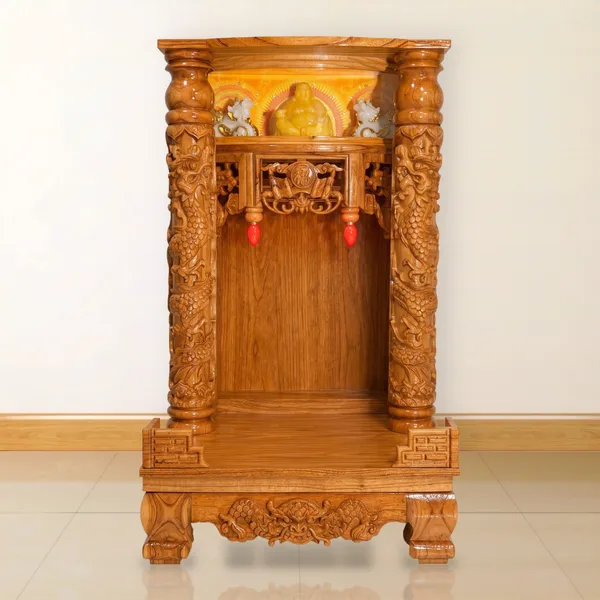 Tủ Thờ Gỗ Xoan Đào - Chân Quỳ - Cột Rồng
