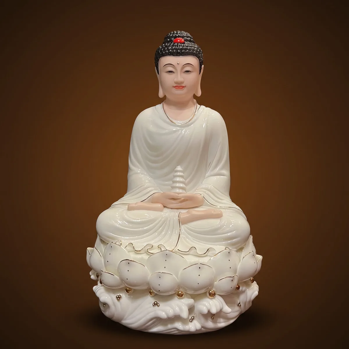 Tượng Phật Thích Ca Ngồi Tòa Sen