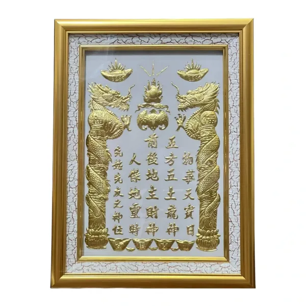 Bài Vị Song Long Bạch Ngọc